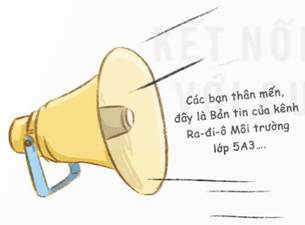 CHÀO CỜ: SẢN PHẨM BẢO TỒN CẢNH QUAN THIÊN NHIÊN- Trưng bày các sản phẩm tuyên truyền bảo tồn cảnh quan thiên nhiên- Chia sẻ ý nghĩa của sản phẩm đóGợi ý:Các sản phẩm tuyên truyền bảo tồn cảnh quan thiên nhiên:   HOẠT ĐỘNG GIÁO DỤC: LẬP KẾ HOẠCH KHẢO SÁT THỰC TRẠNG MÔI TRƯỜNG QUANH EM1. Xác định dấu hiệu ô nhiễm môi trường và nguyên nhân- Chia sẻ về dấu hiệu ô nhiễm môi trường ở những nơi mà em quan sát được- Nêu những nguyên nhân gây ô nhiễm môi trường.Gợi ý:- Dấu hiệu ô nhiễm môi trường mà em quan sát được:+ Khói bụi mù mịt+ Rác thải tràn đầy bờ sông+ Dòng sông, suối đen và hôi- Những nguyên nhân gây ô nhiễm môi trường:+ Do những hành vi thiếu ý thức của người dân+ Do chất thải chưa được xử lí đúng cách từ các nhà máy, cơ sở sản xuất. 2. Xây dựng kế hoạch khảo sát thực trạng môi trường- Thảo luận về lựa chọn nội dung, địa điểm, phương pháp, phương tiện khảo sát- Lập kế hoạch và phân công nhiệm vụ thực hiện.Gợi ý:- Xây dựng kế hoạch khảo sát thực trạng môi trường:+ Nội dung: tìm dấu hiệu ô nhiễm môi trường+ Địa điểm: khu vực gần trường học, gần nơi ở,…+ Phương pháp: quan sát hiện trường, phỏng vấn người dân+ Phương tiện: sổ ghi chép, máy ảnh, điện thoại.- Lập phiếu khảo sát:PHIẾU KHẢO SÁT THỰC TRẠNG MÔI TRƯỜNG- Nhóm: Hành tinh xanh - Lớp 5B      - Nội dung: Tìm hiểu ô nhiễm môi trường- Địa điểm: …………                         - Thời gian thực hiện: ………….STTCông việcNgười thực hiệnKết quả khảo sát1Quan sát, chụp ảnh hiện trườngLan, Đức, Linh, Duy- Còn nhiều rác thải ở góc vườn hoa.- Đường bị sụt lún2Phỏng vấn người dânQuang, Thủy- Ý kiến của bà Hoa: ….- Ý kiến của chú Bình: ….…………  SINH HOẠT LỚP: CHÚNG TÔI LÊN TIẾNG VÌ MÔI TRƯỜNG